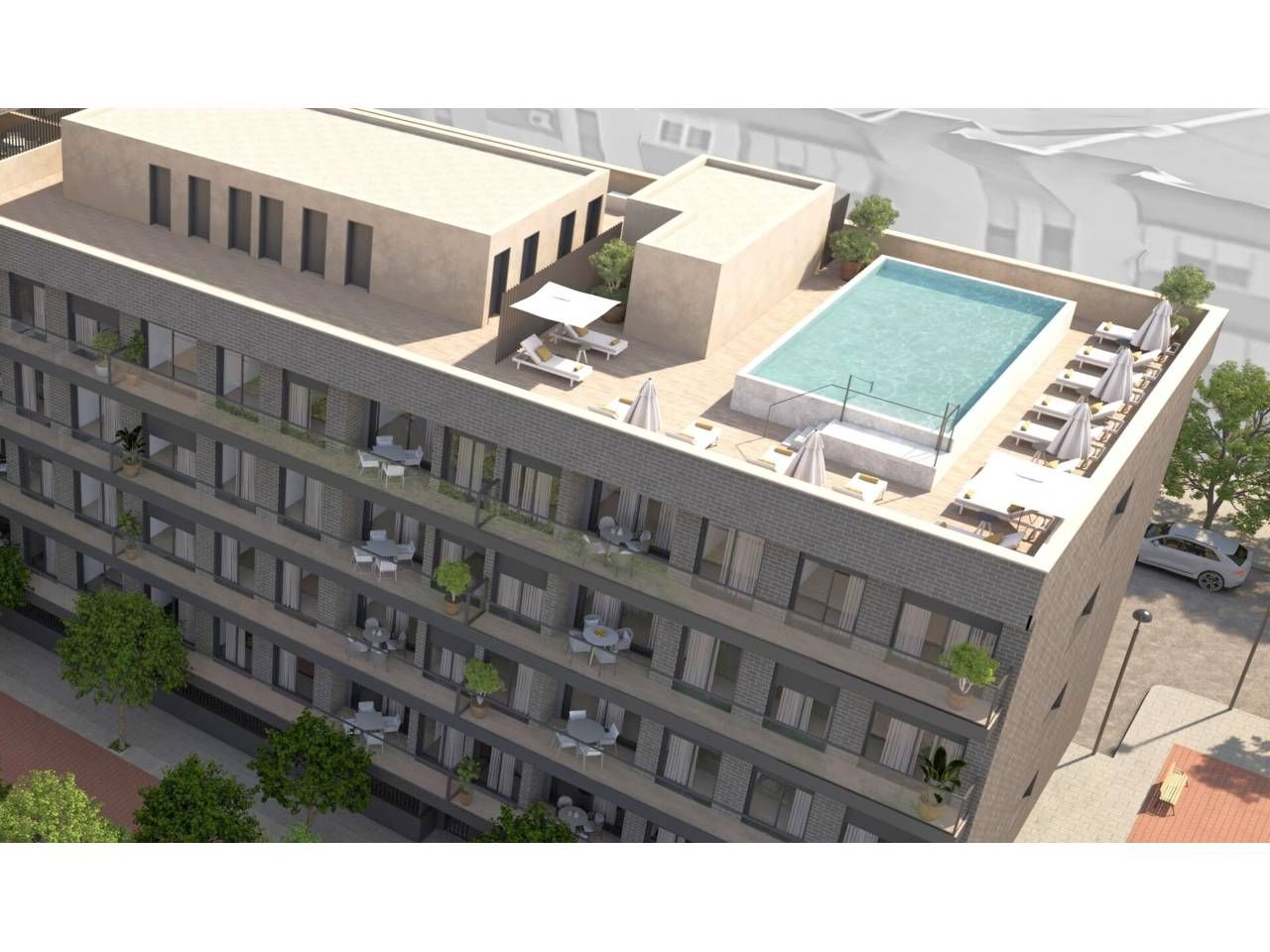 Swimming pool of Flat for sale in  Huelva Capital  with Air Conditioner, Heating and Terrace