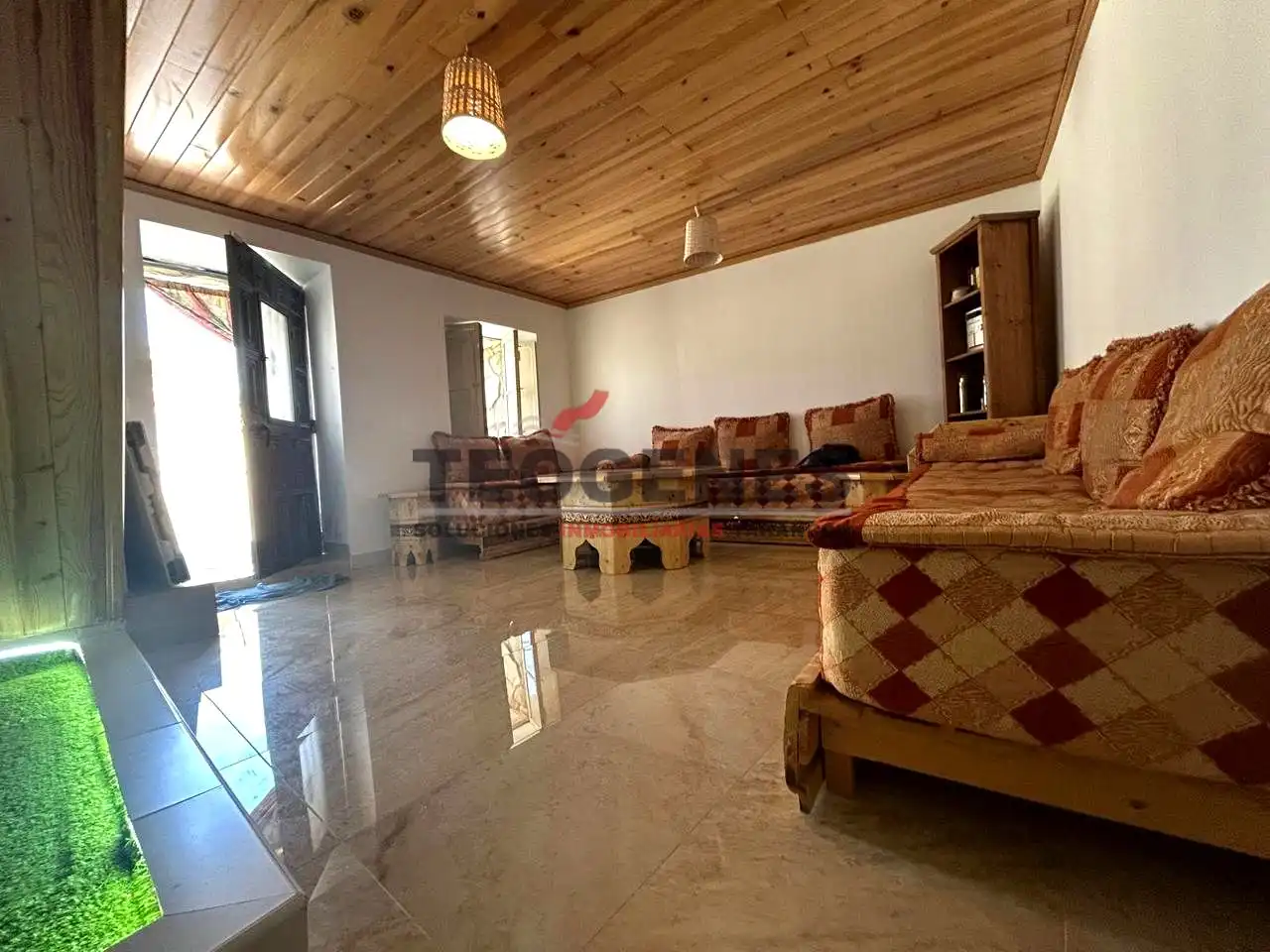 Sala de estar de Casa o chalet en venta en Alcázar del Rey con Amueblado