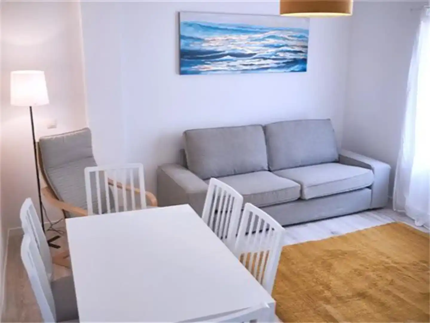 Sala de estar de Piso en venta en Benahadux con Parquet, Amueblado y Balcón