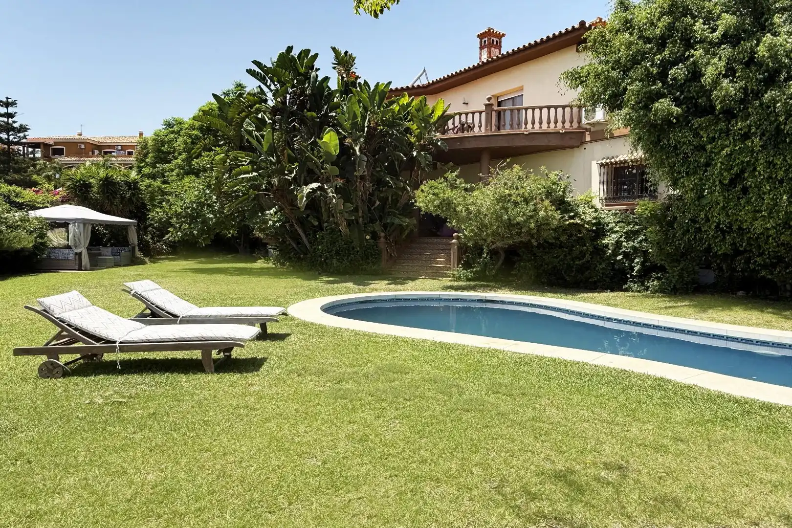 Jardí de Casa o xalet en venda en Benalmádena amb Aire condicionat, Calefacció i Jardí privat
