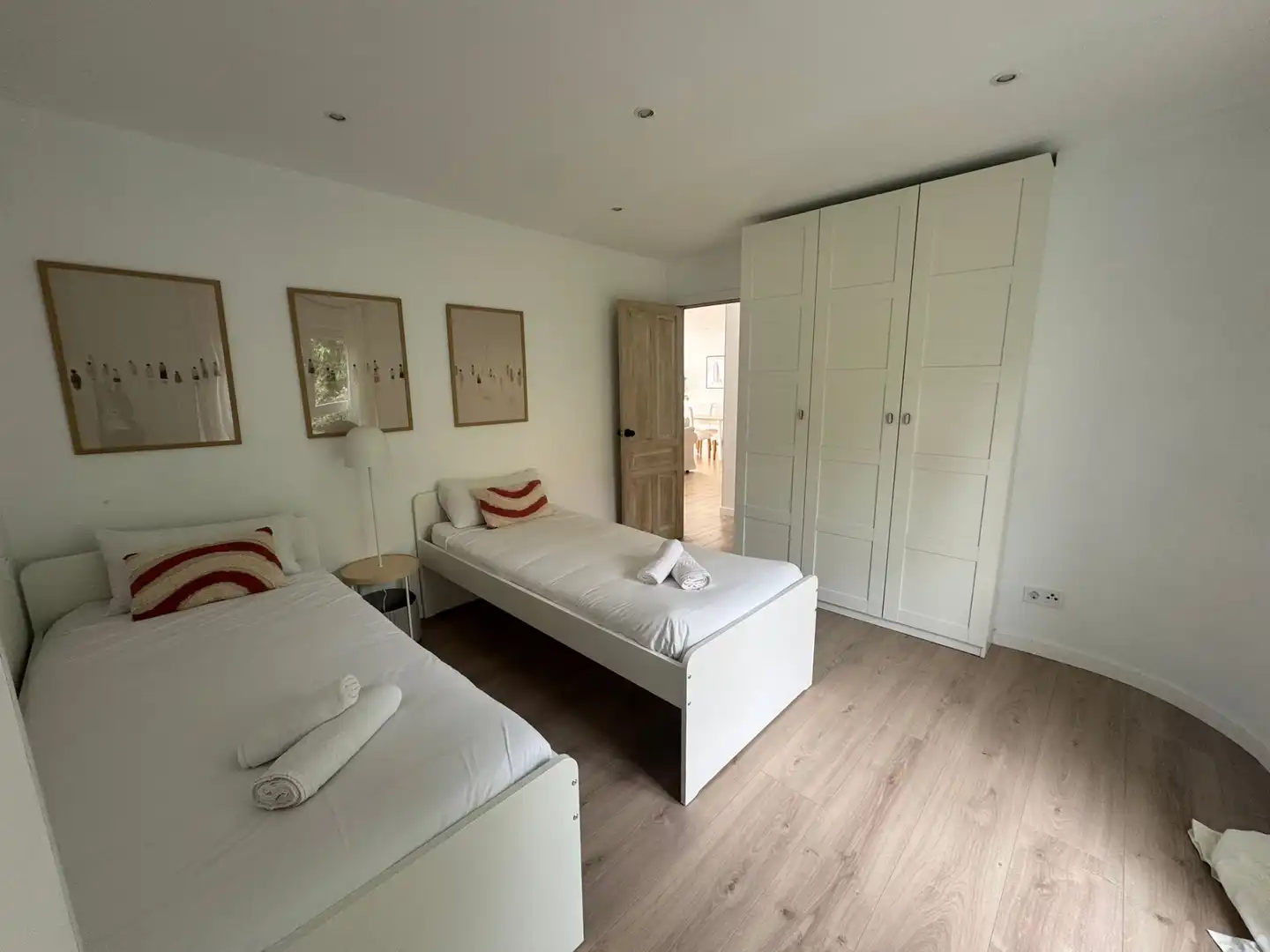 Schlafzimmer von Wohnung zur Miete in Santander mit Klimaanlage, Heizung und Parkett