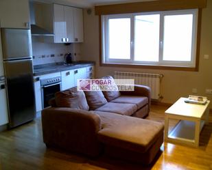 Living room of Flat for sale in Santiago de Compostela   with Furnished