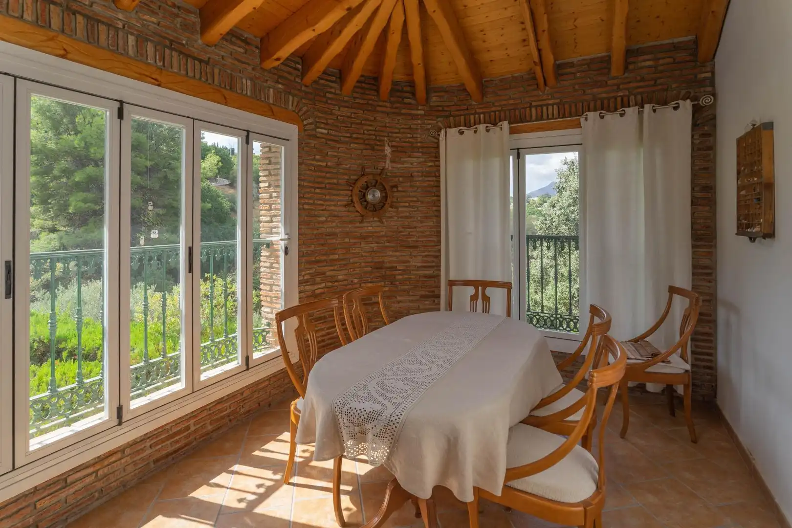 Esszimmer von Haus oder Chalet zum Verkauf in Alhaurín El Grande mit Klimaanlage, Privatgarten und Terrasse