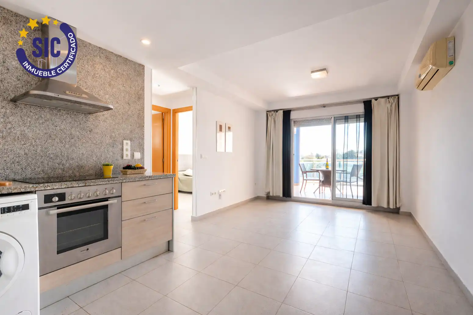 Küche von Wohnung zum Verkauf in Piles mit Klimaanlage, Terrasse und Schwimmbad