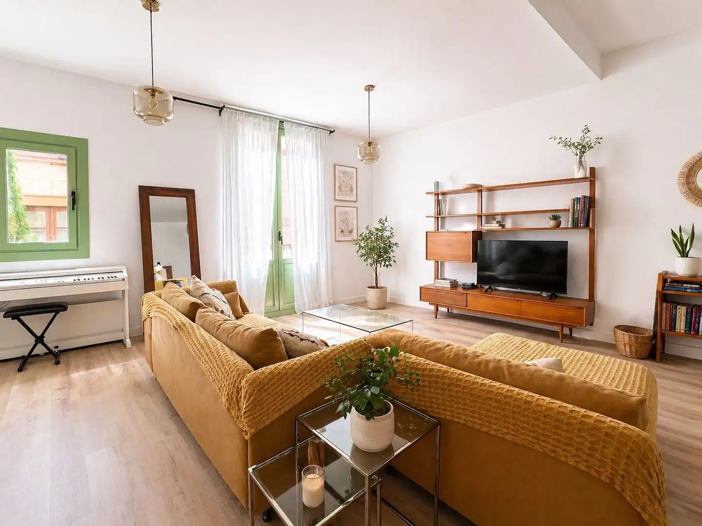 Sala de estar de Apartamento en venta en  Barcelona Capital con Balcón