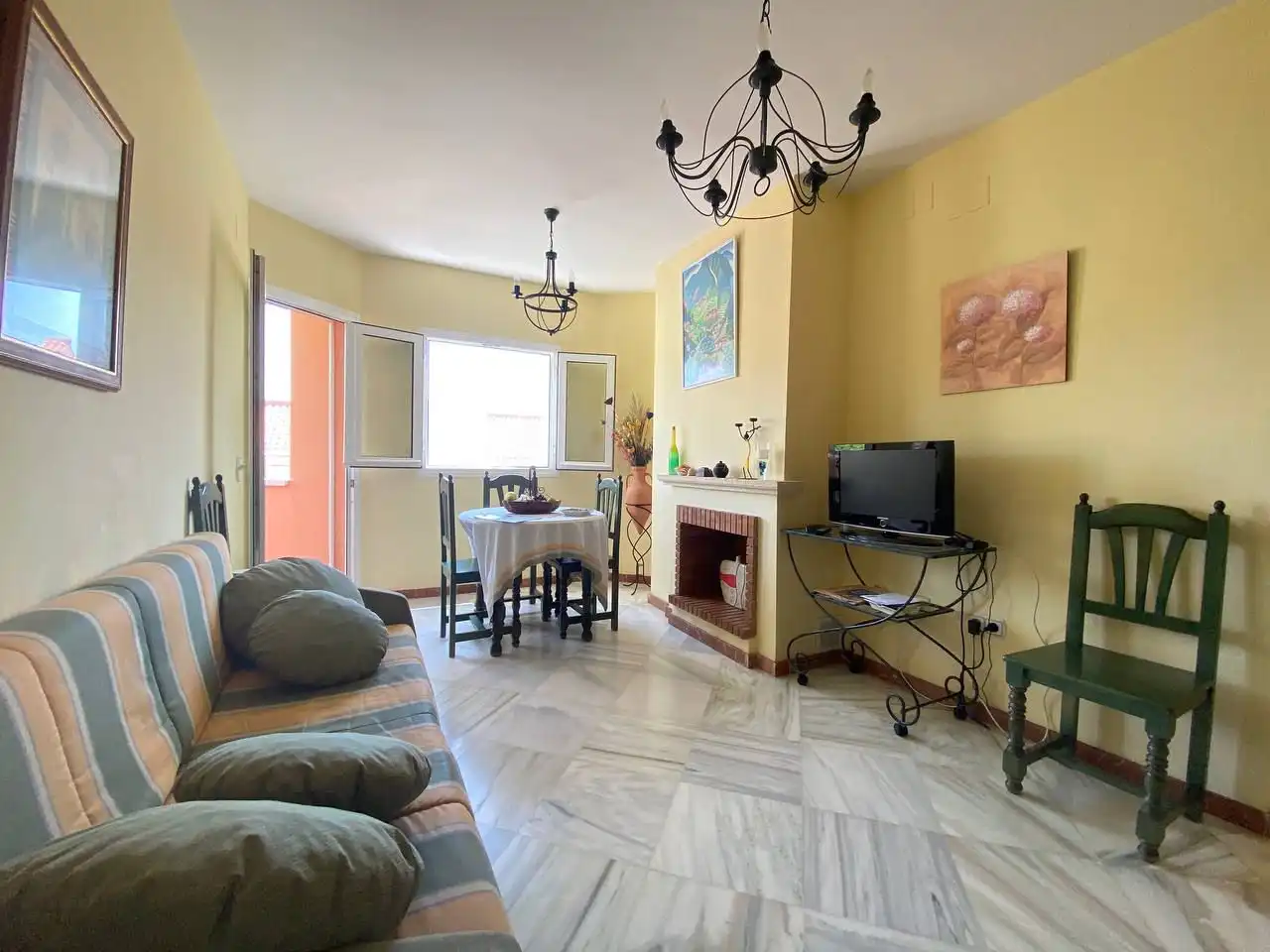Sala de estar de Apartamento en venta en Islantilla con Terraza
