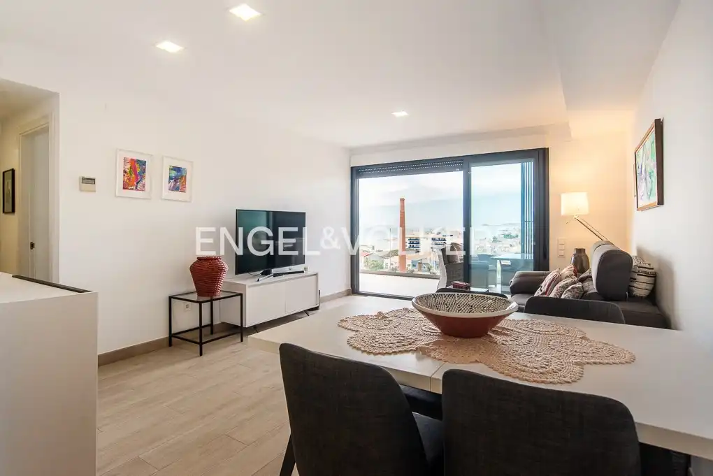 Wohnzimmer von Wohnung zum Verkauf in Vinaròs mit Klimaanlage, Heizung und Privatgarten