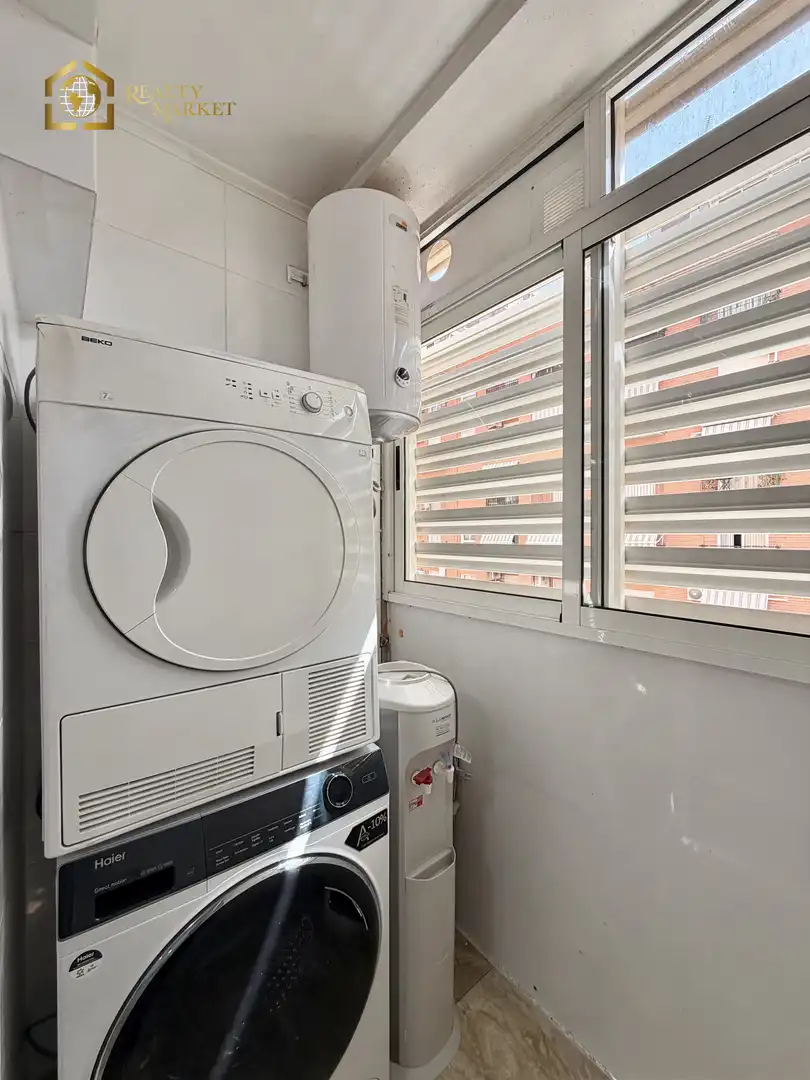 Balcony of Flat for sale in Valencia  with Private garden, Furnished and Washing machine