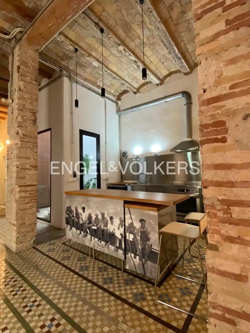 Kitchen of Flat for rent in Valencia  with Air Conditioner and Heating