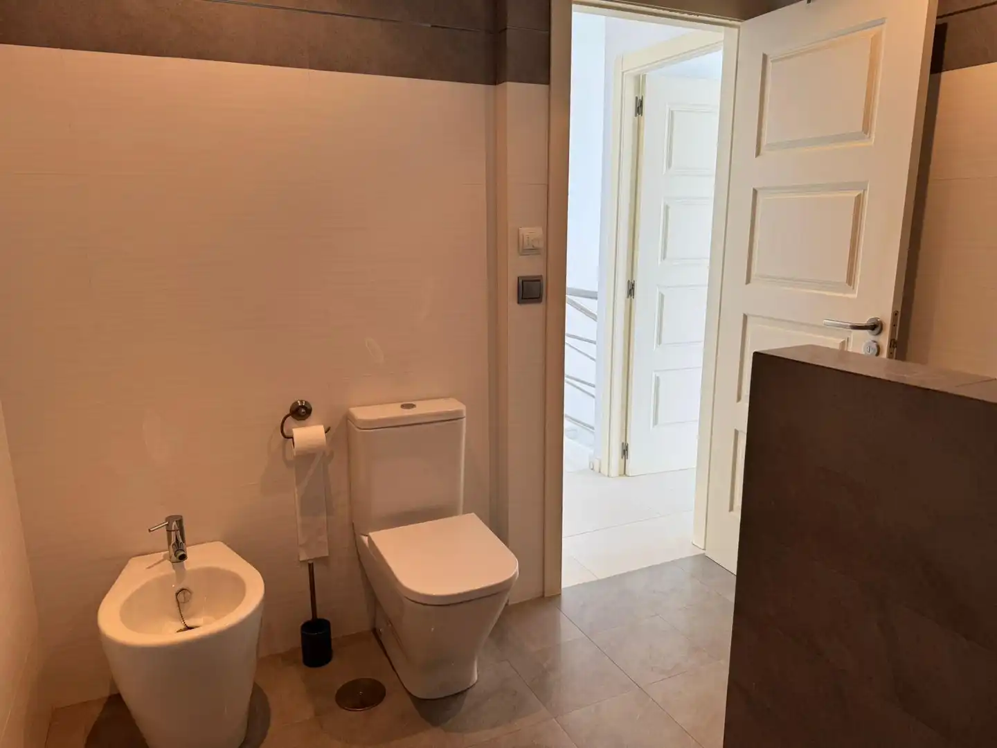 Badezimmer von Einfamilien-Reihenhaus zur Miete in Villajoyosa / La Vila Joiosa mit Klimaanlage, Privatgarten und Terrasse