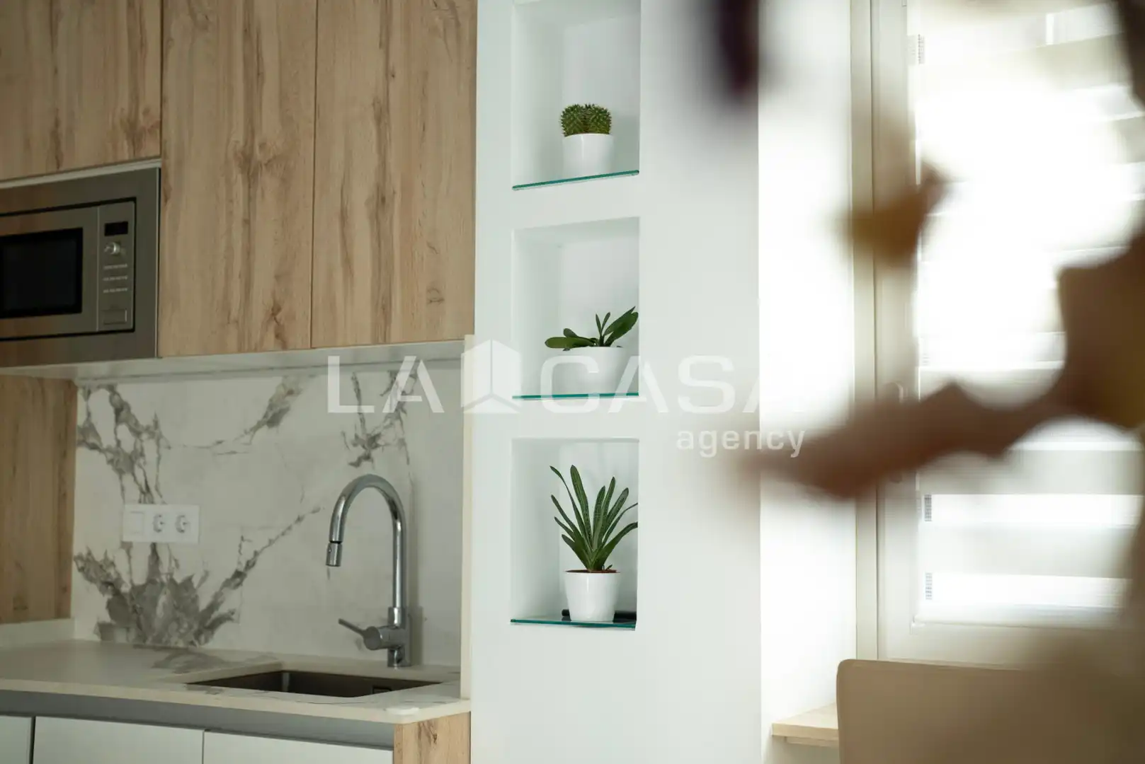 Kitchen of Attic for sale in Barcelona  with Private garden, Parquet flooring and Terrace