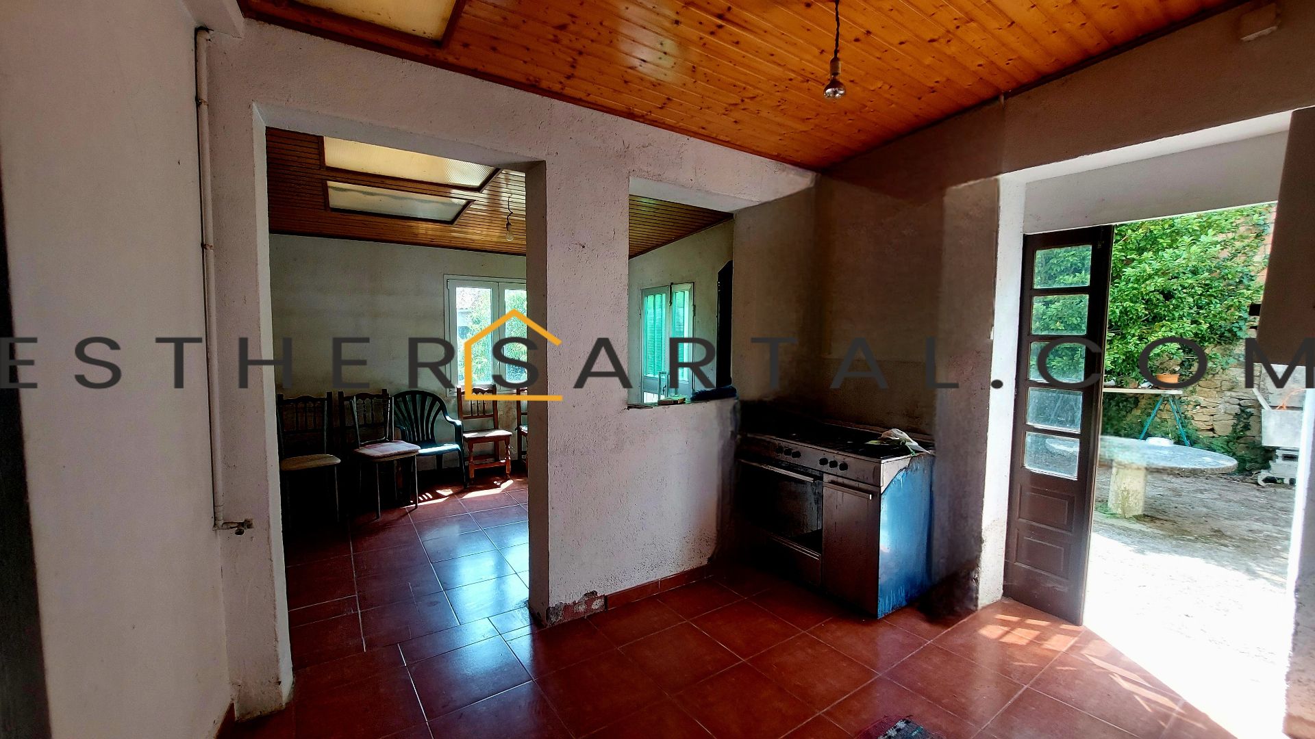 Cocina de Casa o chalet en venta en Vilanova de Arousa con Jardín privado, Terraza y Trastero