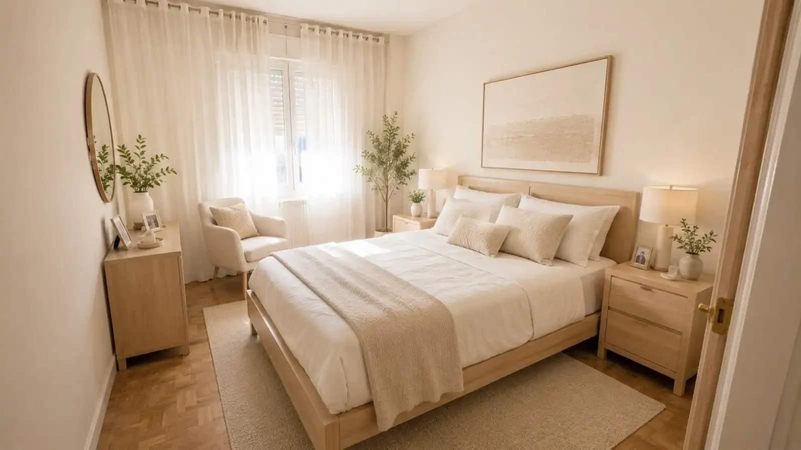 Bedroom of Flat for sale in Madrid  with Heating
