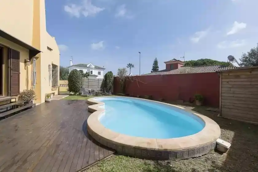 Swimming pool of Houses for sale in Chiclana de la Frontera