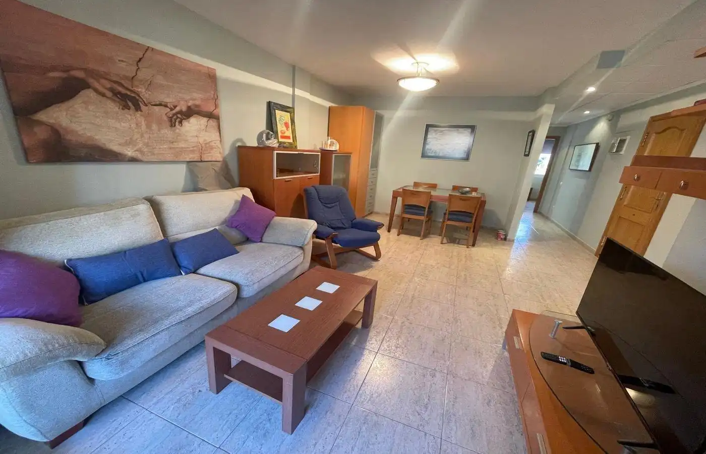 Sala de estar de Apartamento en venta en Alcanar con Jardín privado, Terraza y Trastero