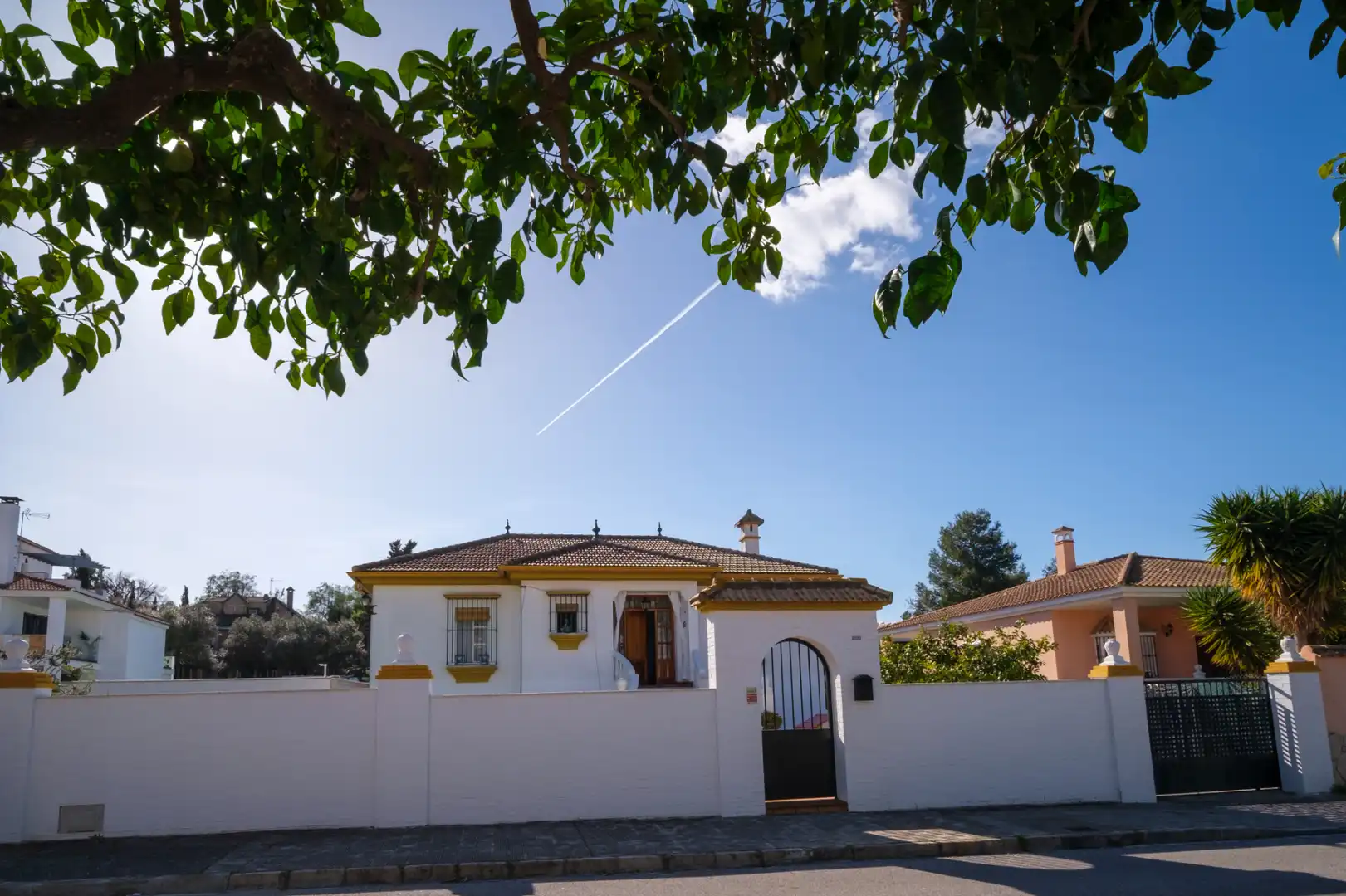 Vista exterior de Casa o xalet en venda en Montequinto amb Jardí privat, Terrassa i Moblat