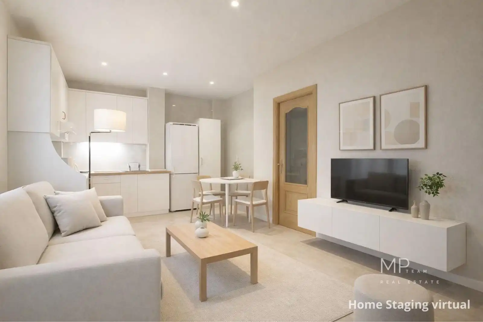 Sala d'estar de Apartament en venda en Madrid amb Aire condicionat, Calefacció i Moblat