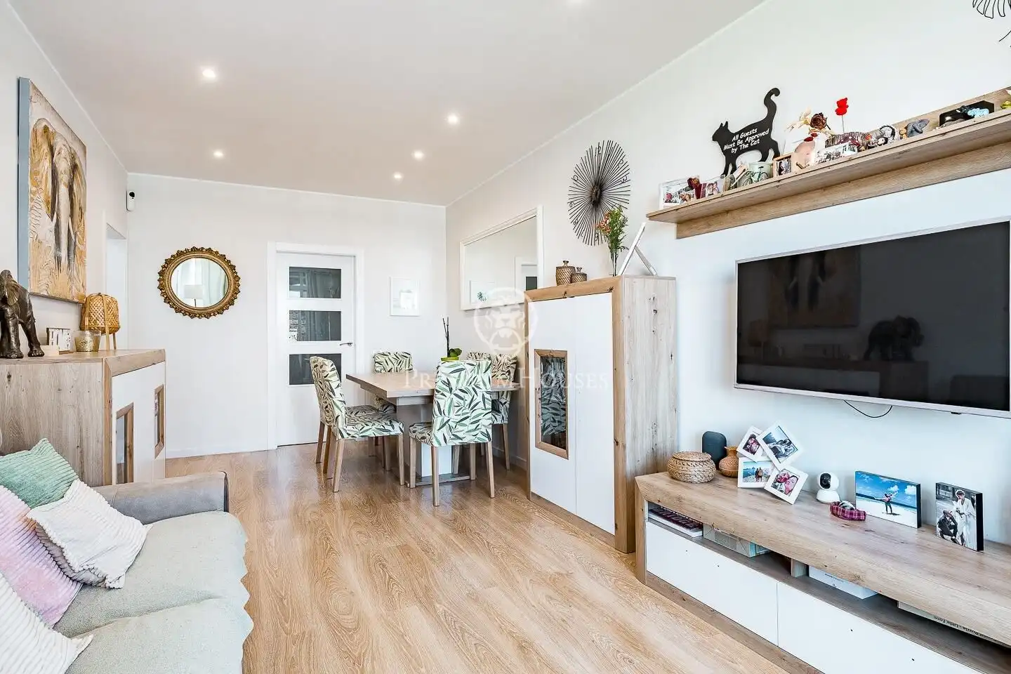 Sala de estar de Piso en venta en Barcelona con Aire acondicionado, Calefacción y Balcón