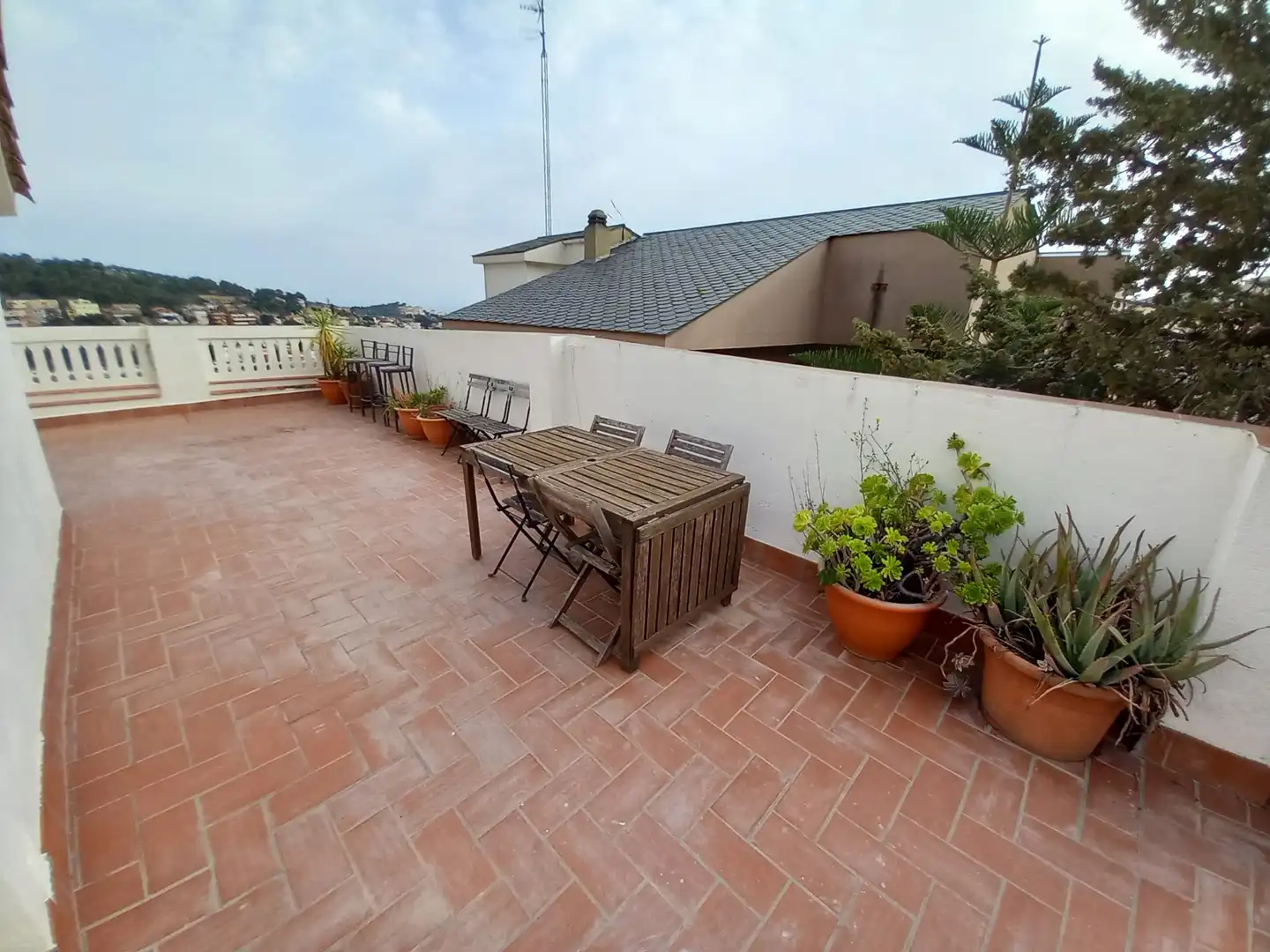 Terrasse von Haus oder Chalet zur Miete in Barcelona mit Klimaanlage, Heizung und Parkett