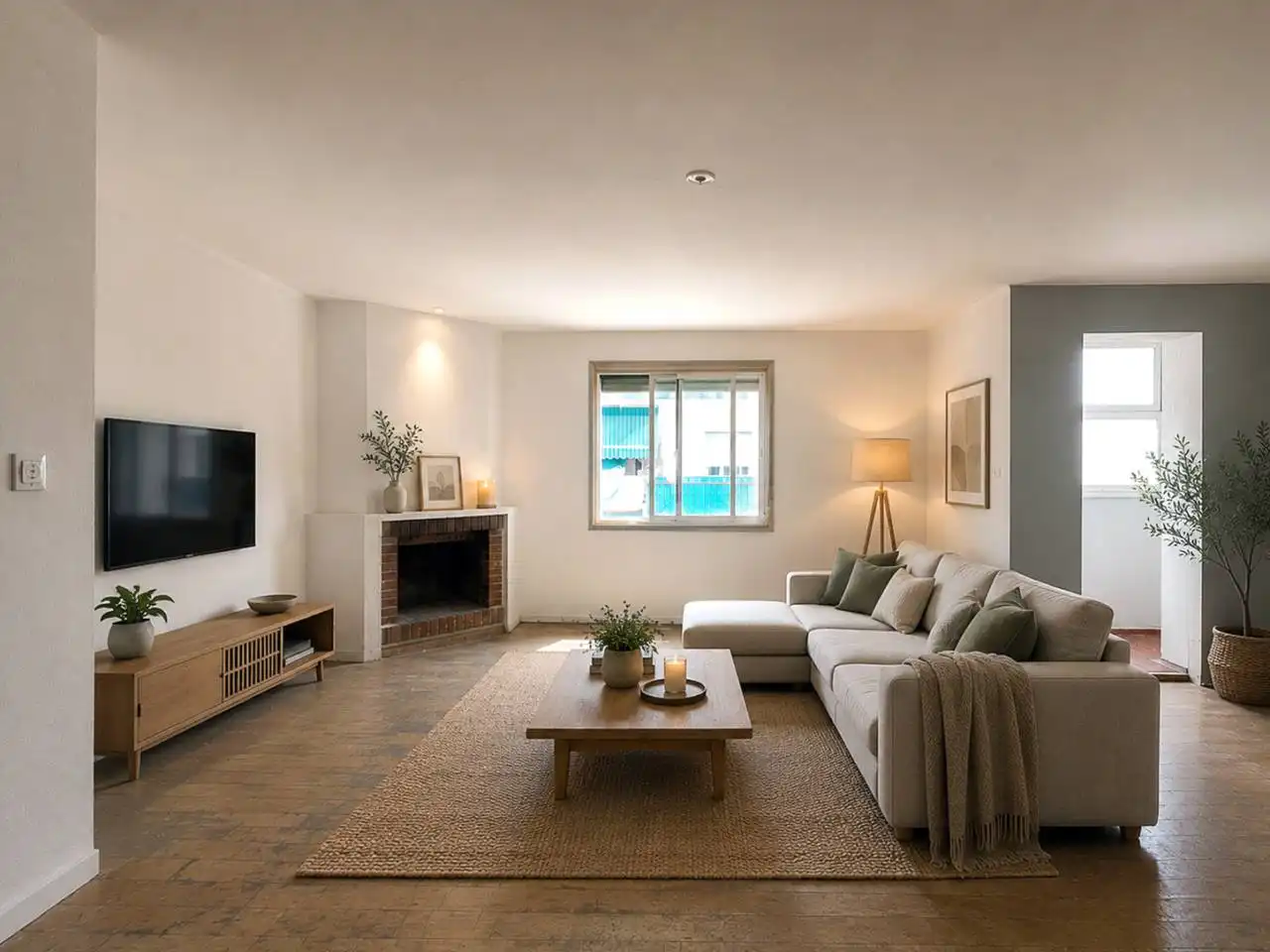 Living room of Flat for sale in Sant Celoni  with Parquet flooring and Balcony