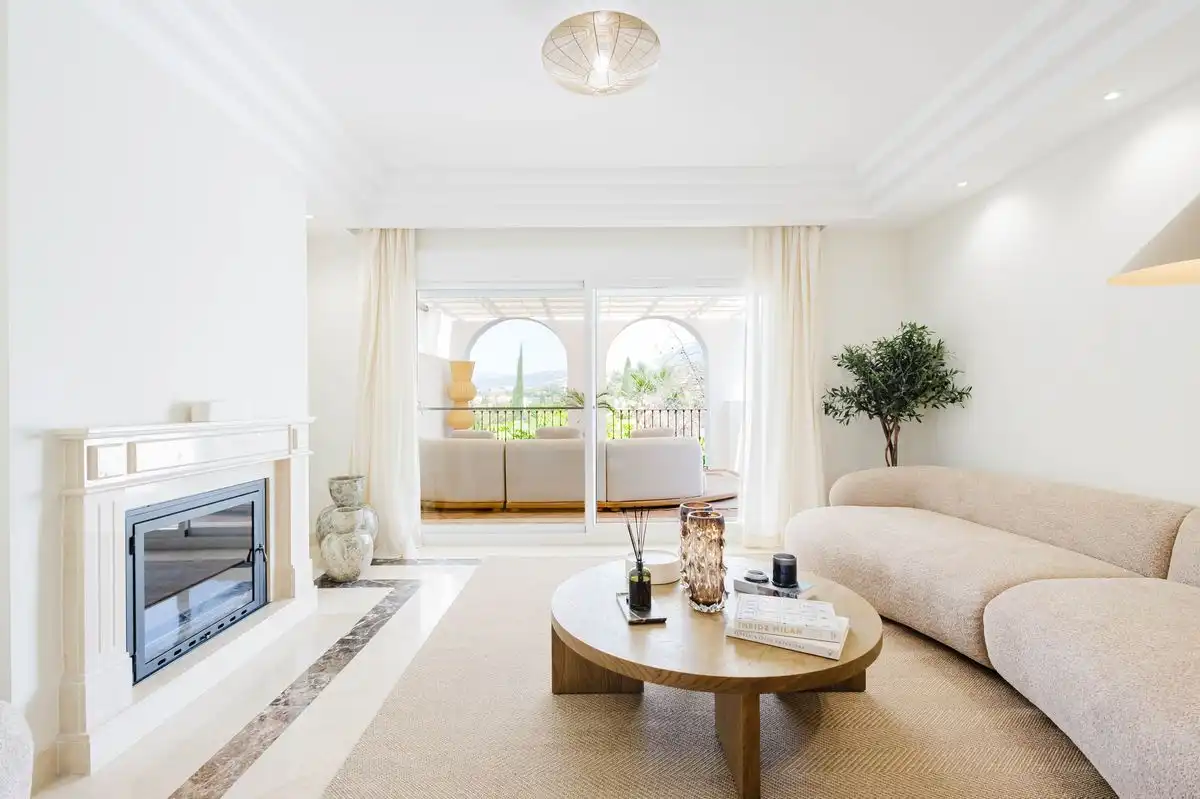 Living room of Duplexes for sale in Marbella  with Air Conditioner, Heating and Private garden