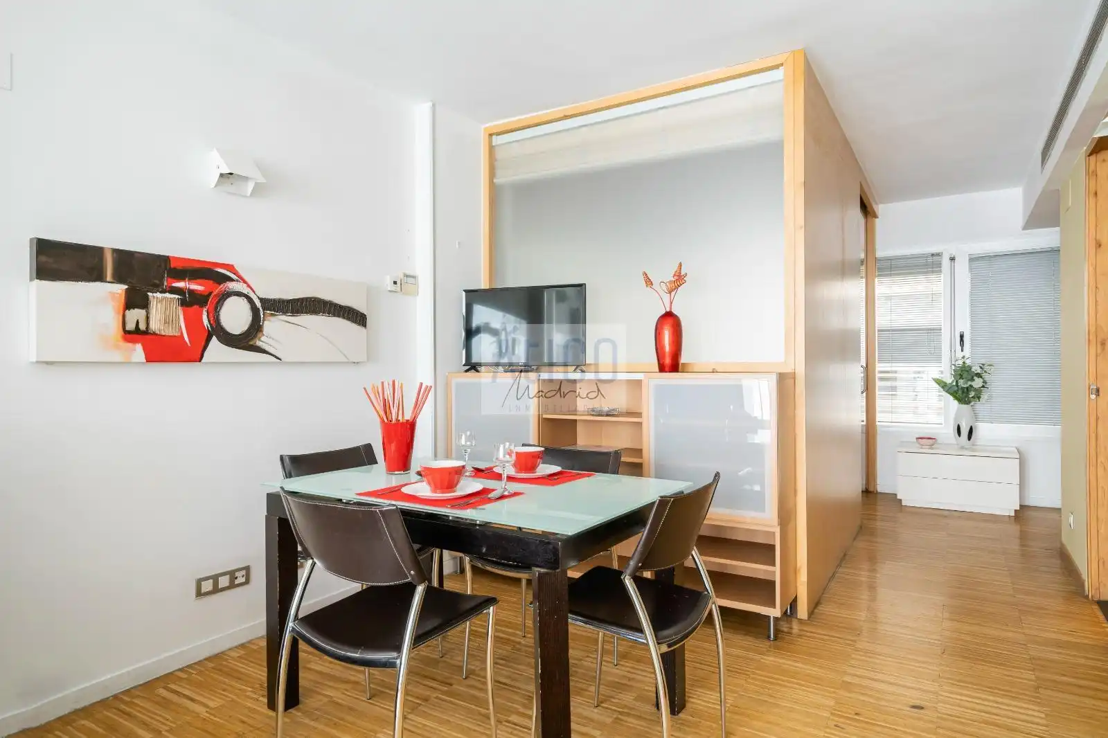 Sala de estar de Piso de alquiler en Madrid con Aire acondicionado, Calefacción y Terraza