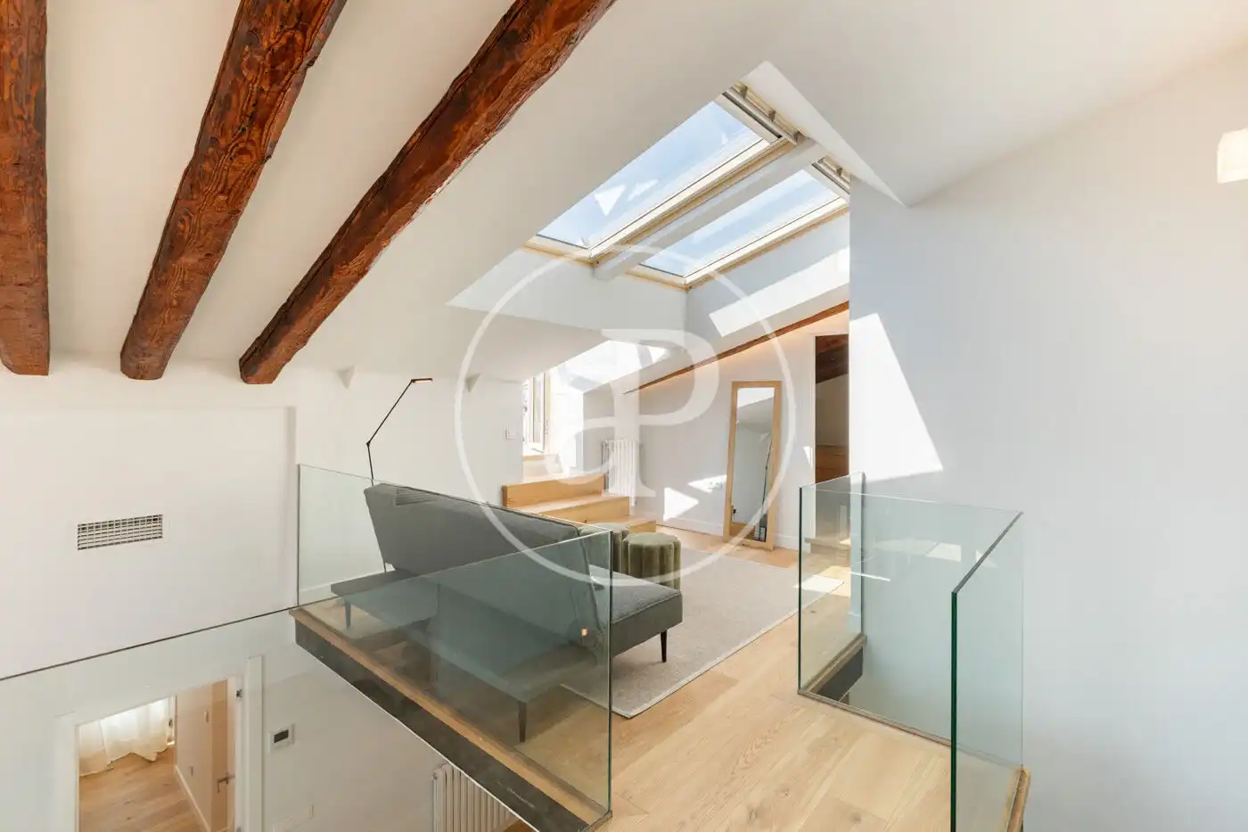 Living room of Duplexes for sale in Madrid  with Air Conditioner, Heating and Terrace