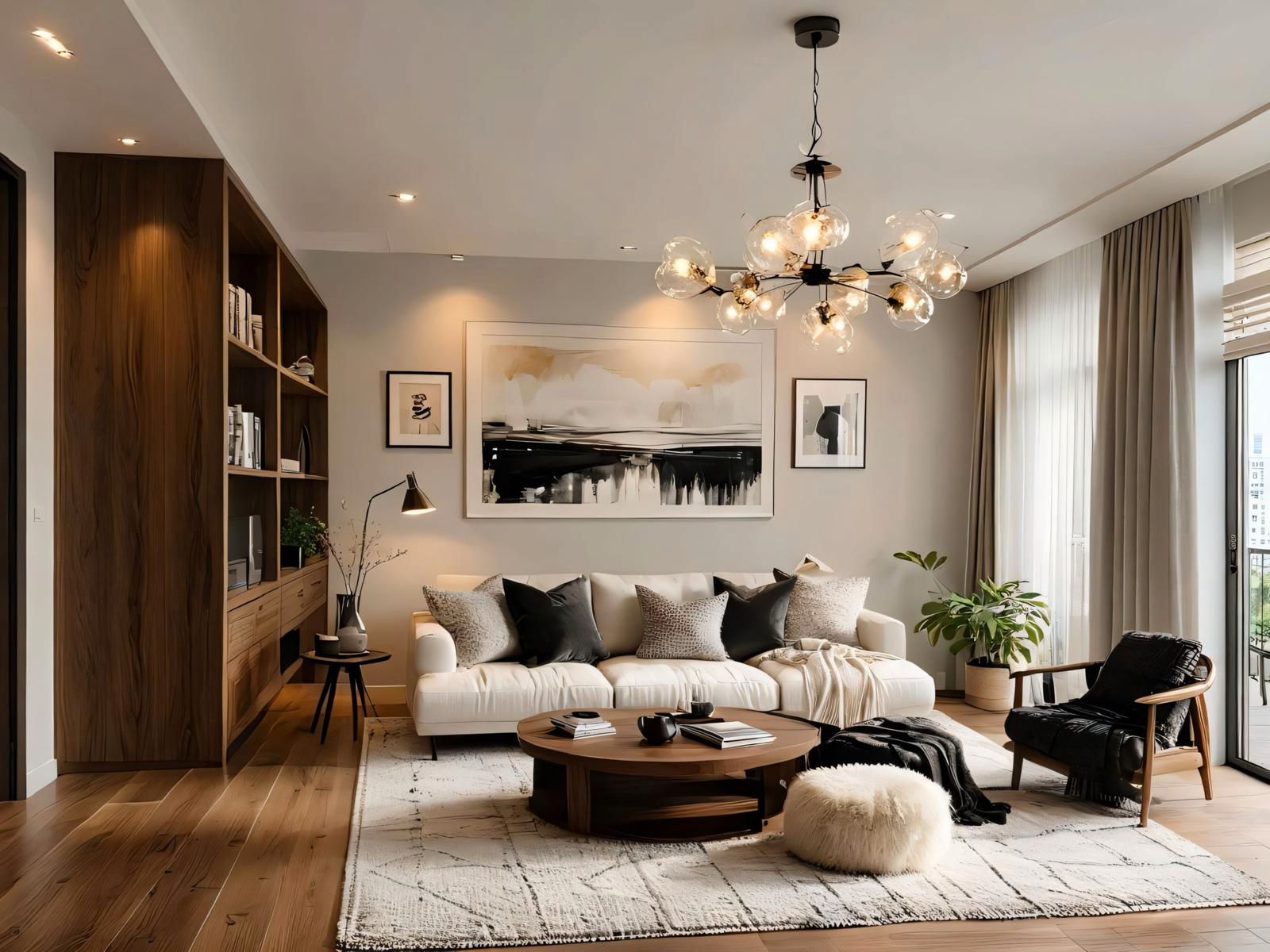 Sala de estar de Casa adosada en venta en  Madrid Capital con Aire acondicionado, Calefacción y Jardín privado