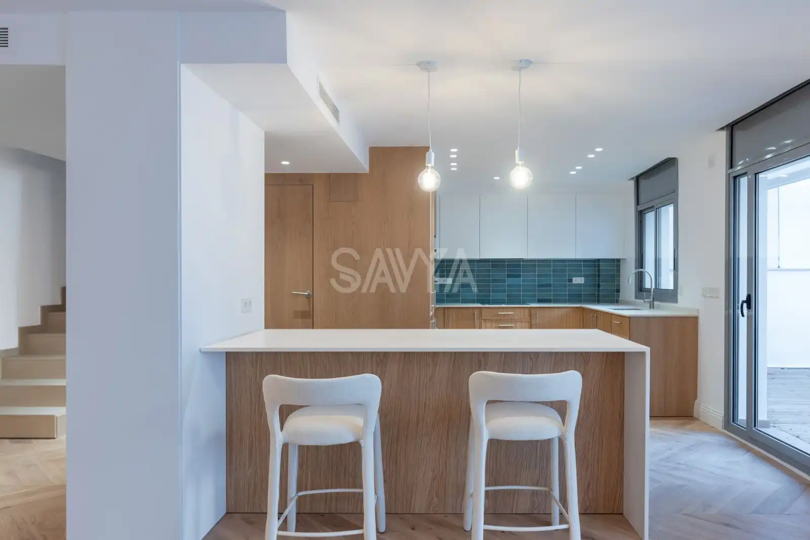 Cocina de Piso en venta en Barcelona con Aire acondicionado, Parquet y Terraza