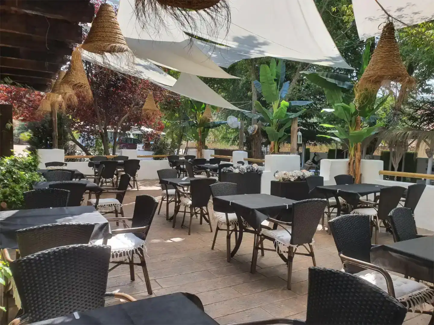 Terrasse von Country house zum Verkauf in Madrid mit Klimaanlage, Privatgarten und Parkett