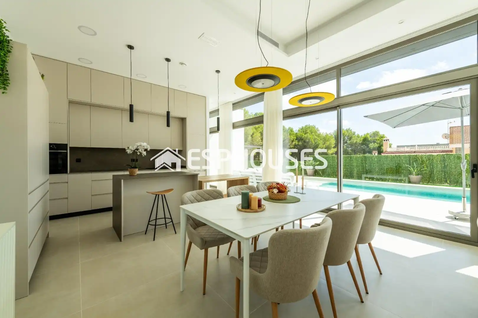 Comedor de Casa o chalet en venta en Pilar de la Horadada con Terraza, Piscina y Balcón