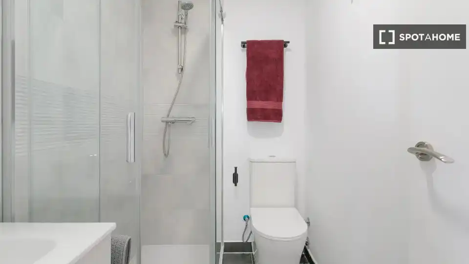 Bathroom of Flat for rent in Alicante / Alacant  with Air Conditioner, Heating and Furnished