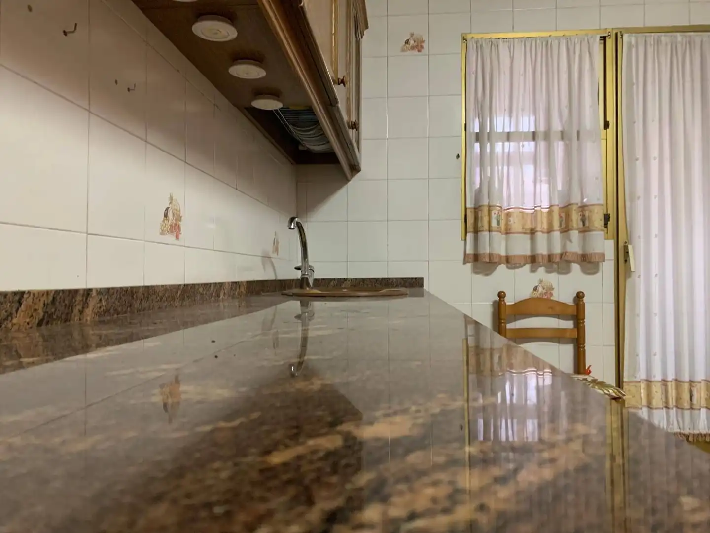 Cuina de Pis en venda en Elche / Elx amb Aire condicionat, Jardí privat i Terrassa