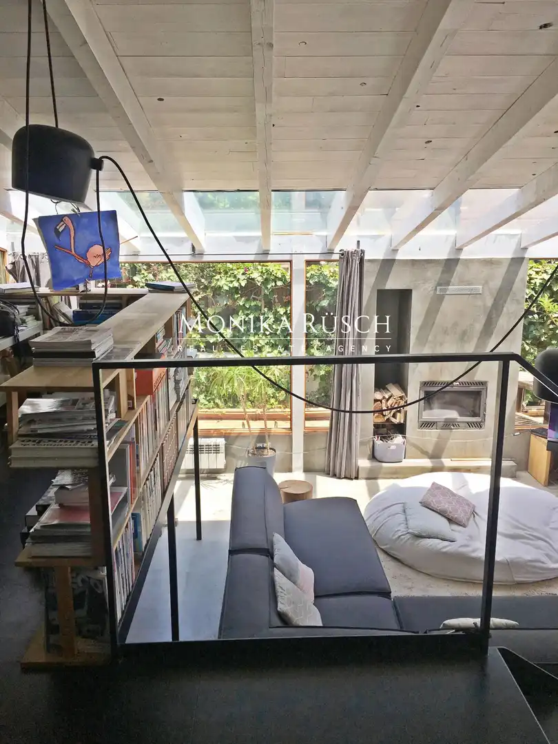 Living room of Flat for rent in Castelldefels  with Air Conditioner, Heating and Private garden