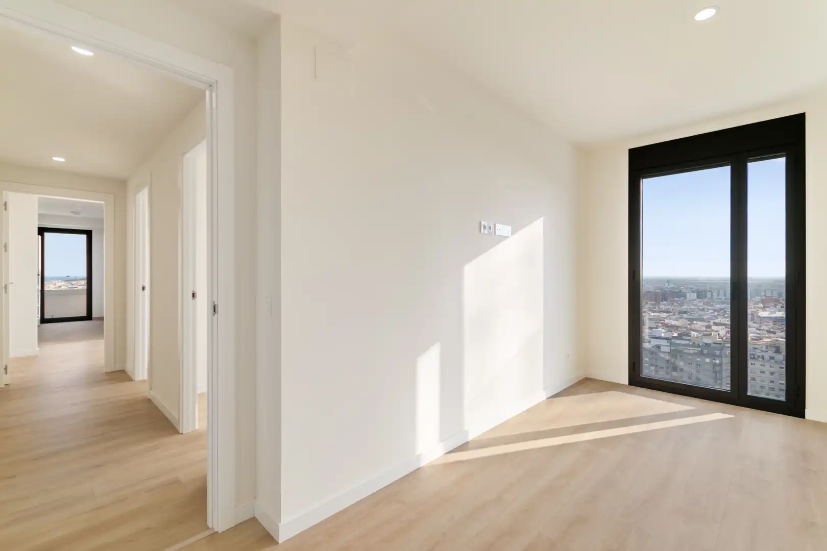 Schlafzimmer von Wohnung zur Miete in Esplugues de Llobregat mit Klimaanlage, Heizung und Terrasse
