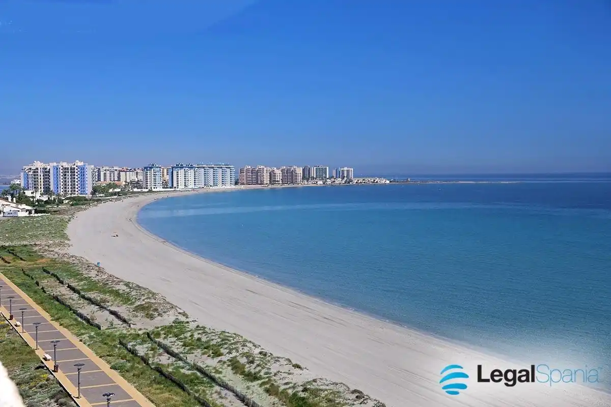 Vista exterior de Apartamento en venta en La Manga del Mar Menor con Aire acondicionado, Calefacción y Jardín privado