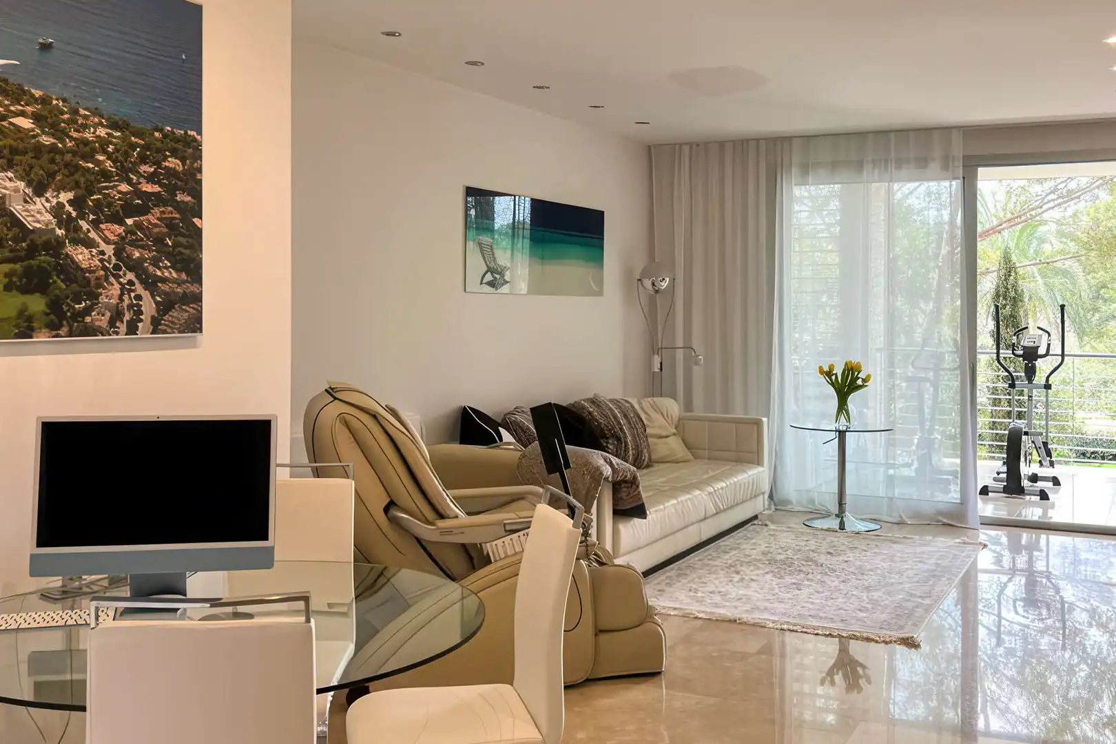 Sala de estar de Piso en venta en Calvià con Aire acondicionado, Calefacción y Amueblado
