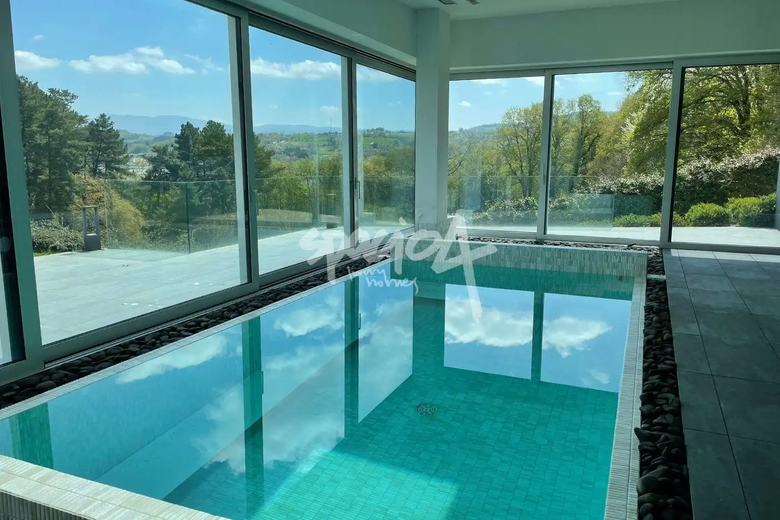 Piscina de Casa o chalet en venta en Sarria con Aire acondicionado, Jardín privado y Terraza