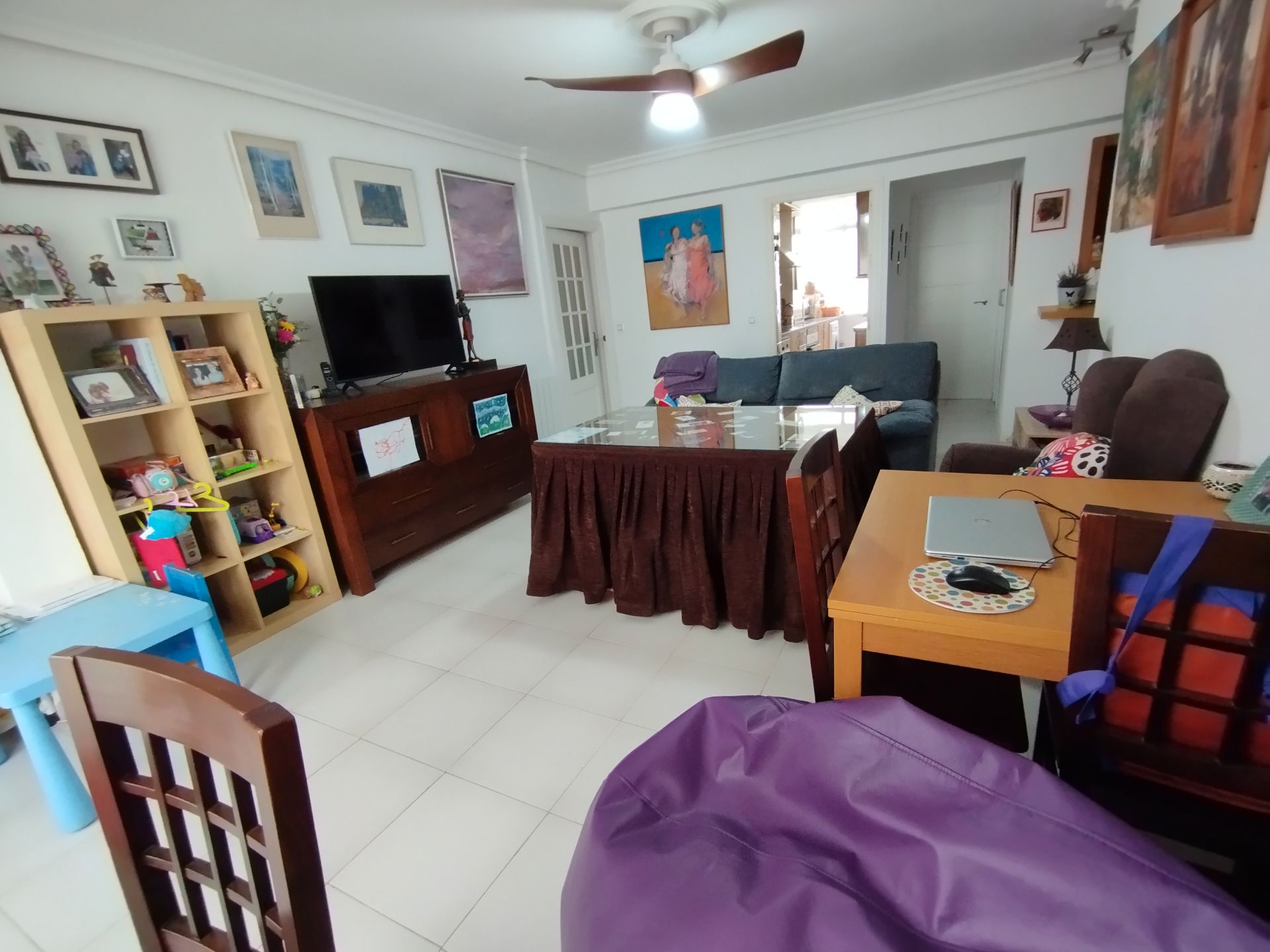 Living room of Flat for sale in  Sevilla Capital  with Private garden and Storage room