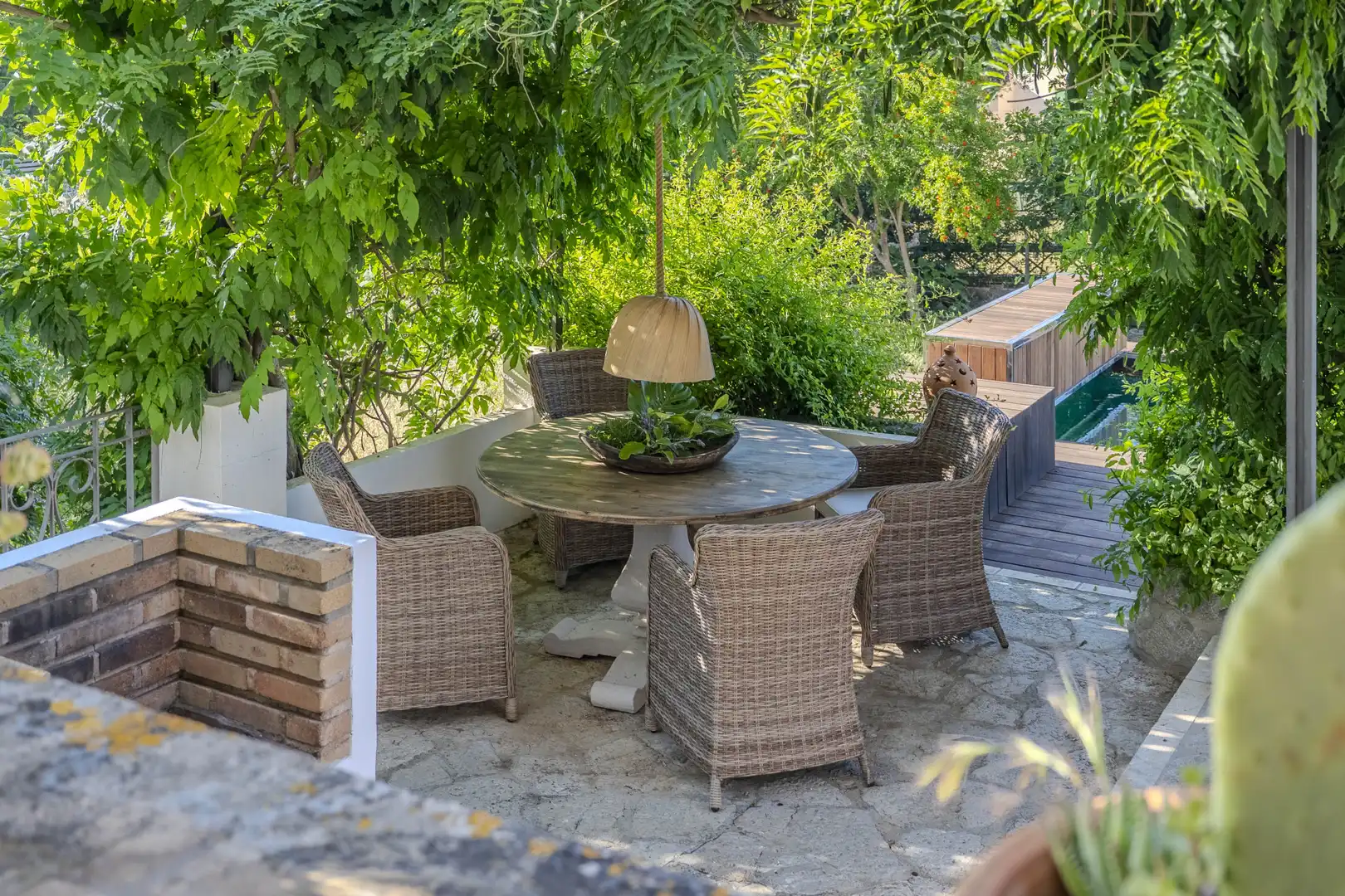 Terrasse von Erdgeschoss zum Verkauf in  Palma de Mallorca mit Klimaanlage, Heizung und Privatgarten