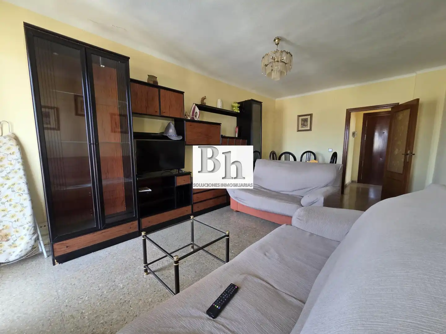 Sala de estar de Piso de alquiler en Málaga con Terraza y Amueblado