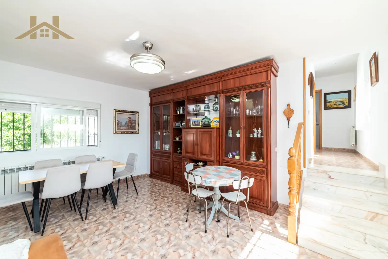Comedor de Casa adosada en venta en Villa del Prado con Aire acondicionado, Jardín privado y Piscina