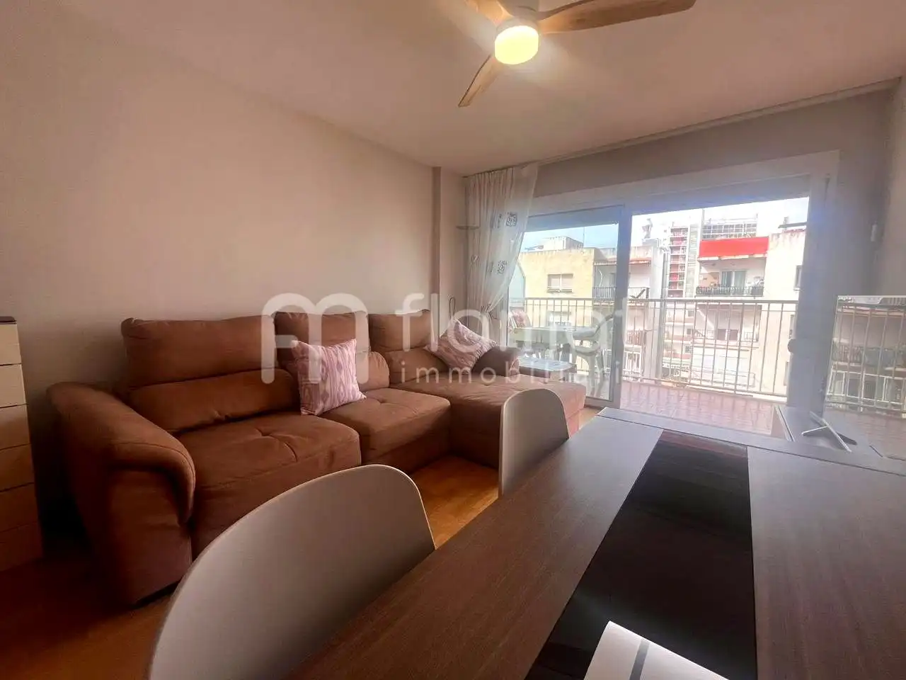 Sala de estar de Piso de alquiler en Malgrat de Mar con Amueblado y Piscina comunitaria