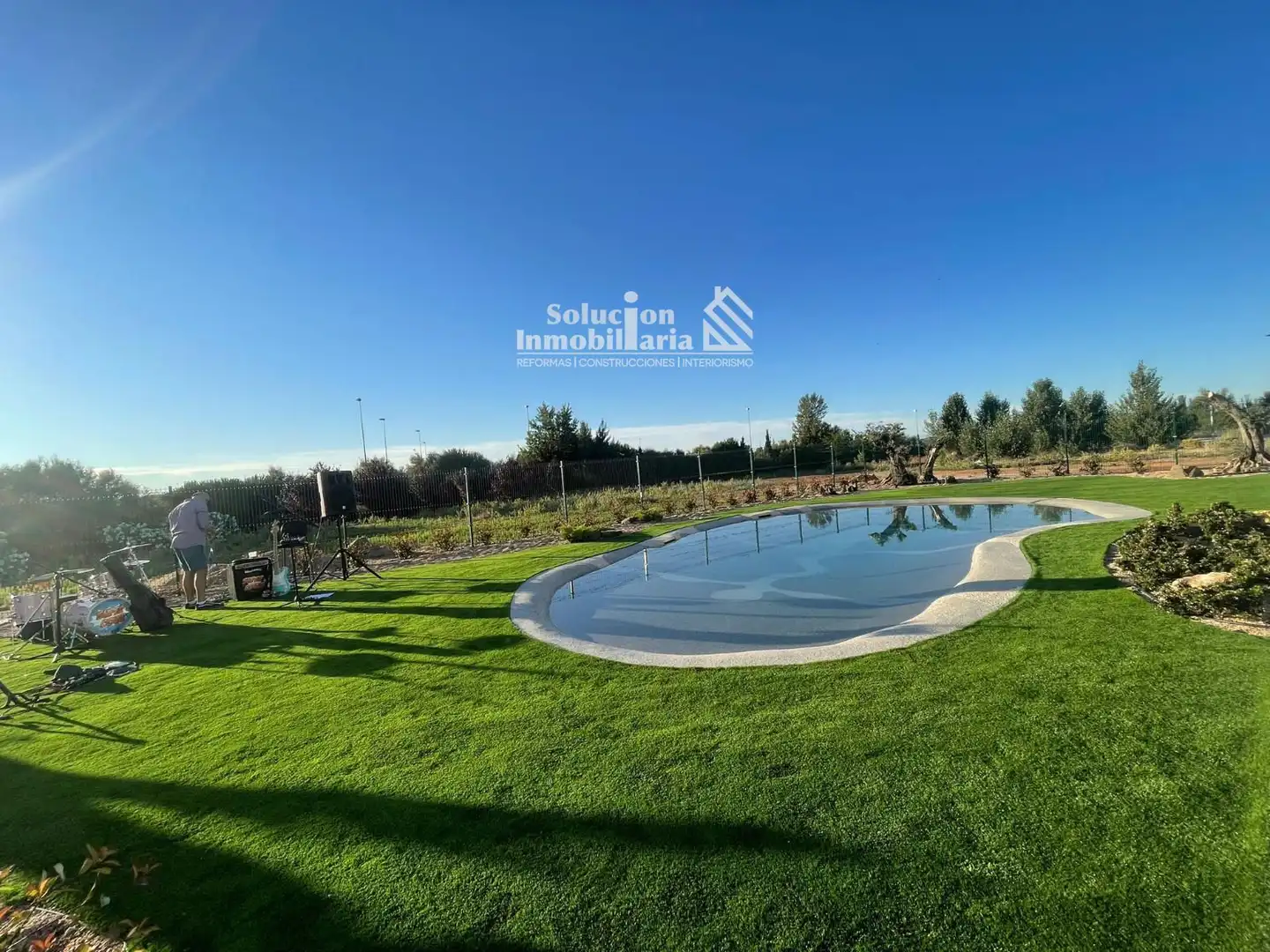 Swimming pool of Detached homes for sale in Carbajosa de la Sagrada  with Heating, Terrace and Storage room