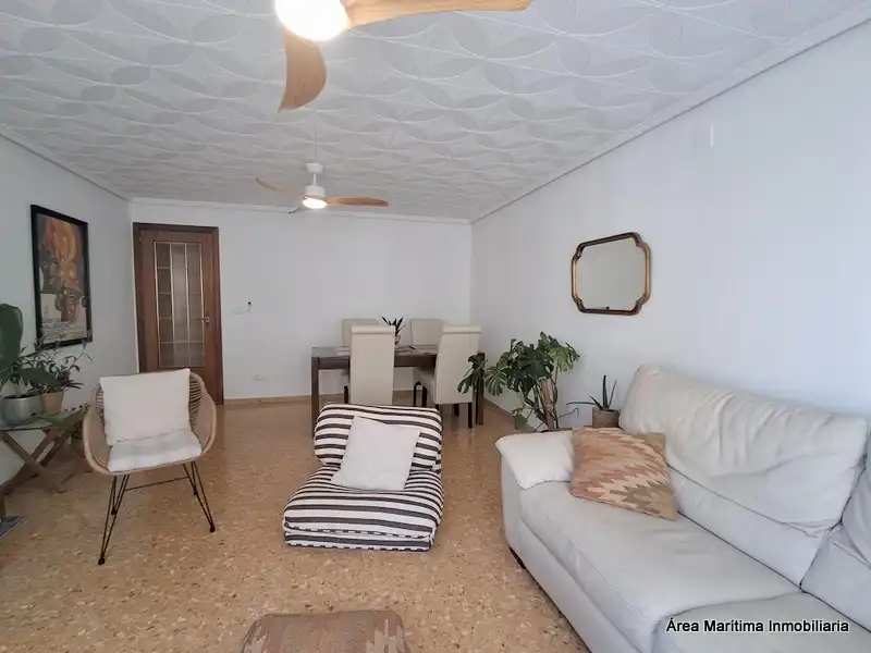 Living room of Flat for rent in Valencia  with Air Conditioner, Heating and Furnished