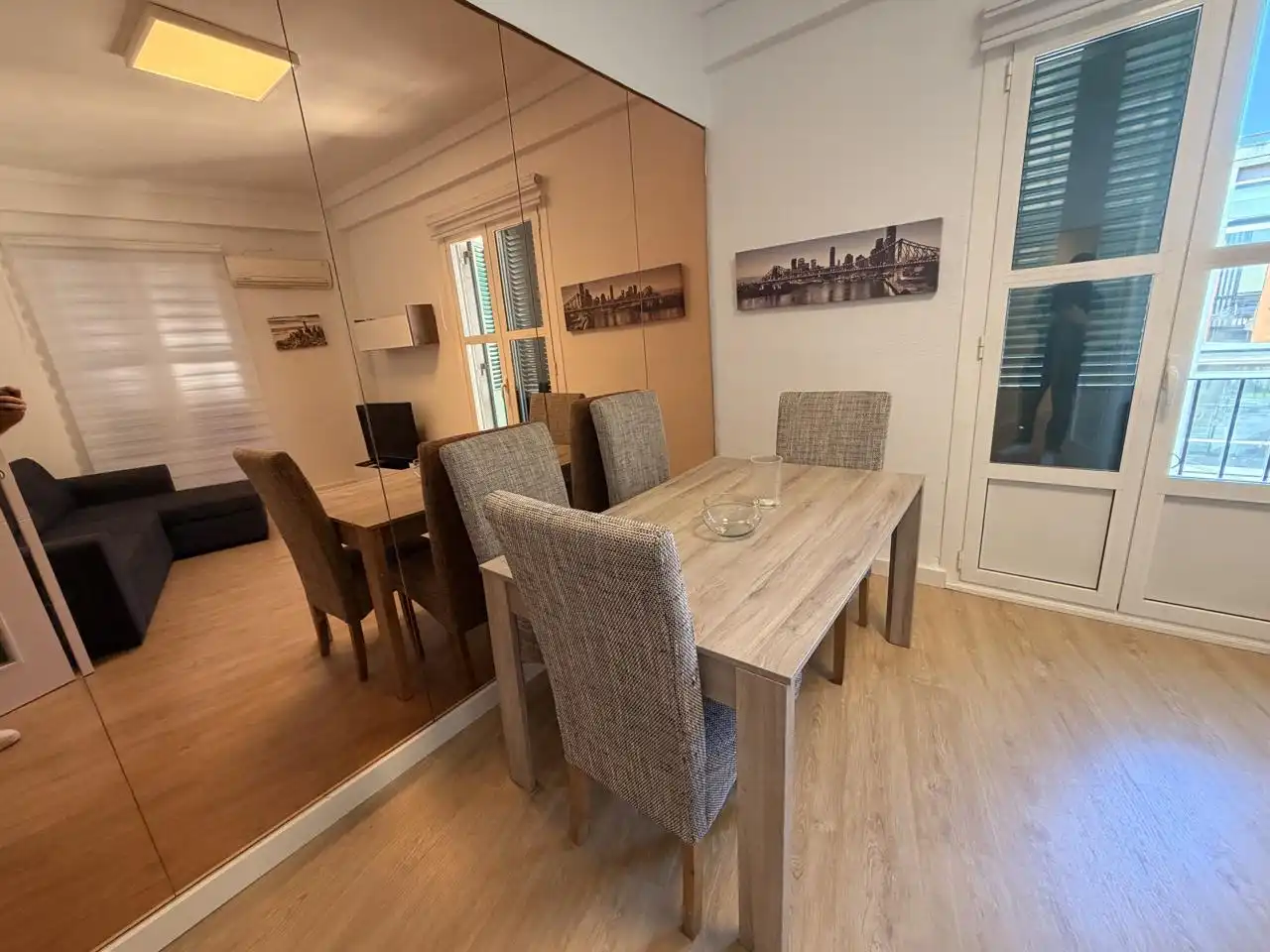 Comedor de Piso de alquiler en Alicante / Alacant con Aire acondicionado y Amueblado