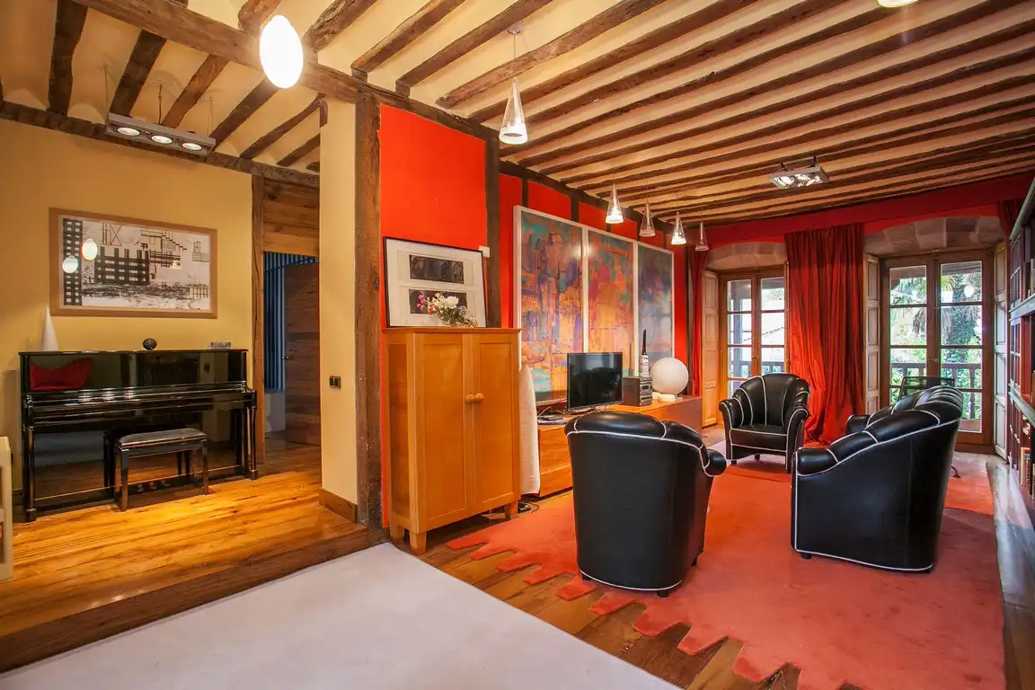 Sala de estar de Casa o chalet en venta en Mazcuerras con Jardín privado, Terraza y Trastero