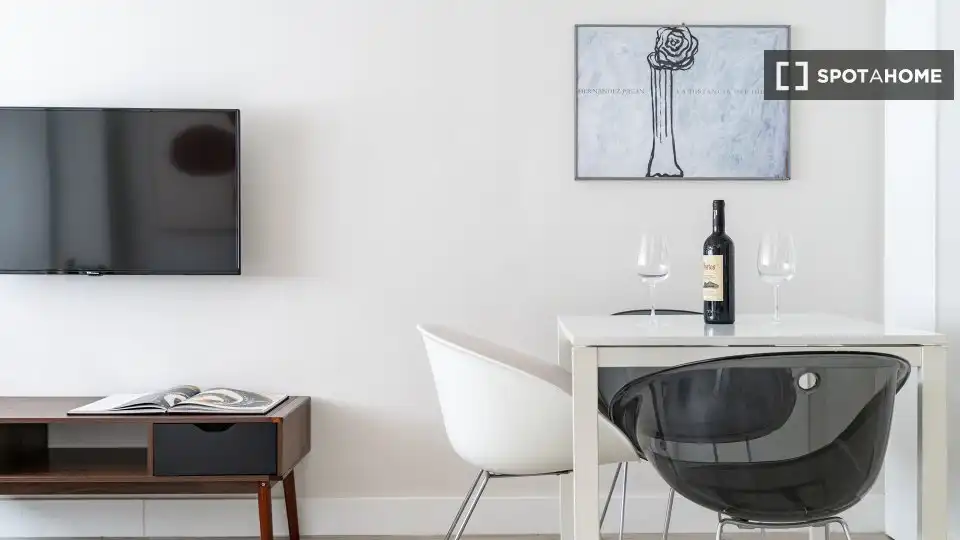 Sala de estar de Piso de alquiler en Madrid con Aire acondicionado, Calefacción y Amueblado