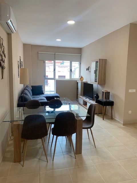 Living room of Flat to rent in Castellón de la Plana / Castelló de la Plana  with Air Conditioner, Heating and Furnished