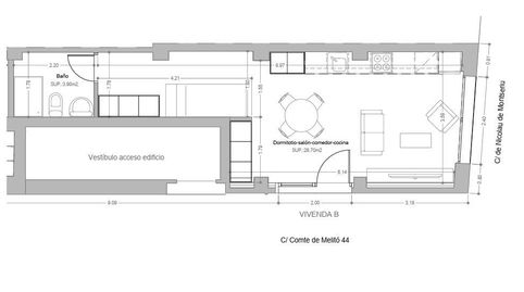 Foto 4 de Estudio en venta en El Cabanyal - El Canyamelar, Valencia Capital